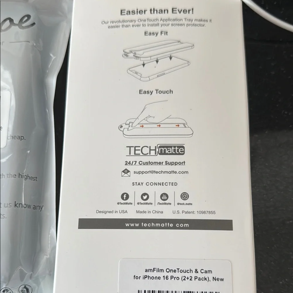 White Screen Protector for Cell Phones with Durable Design